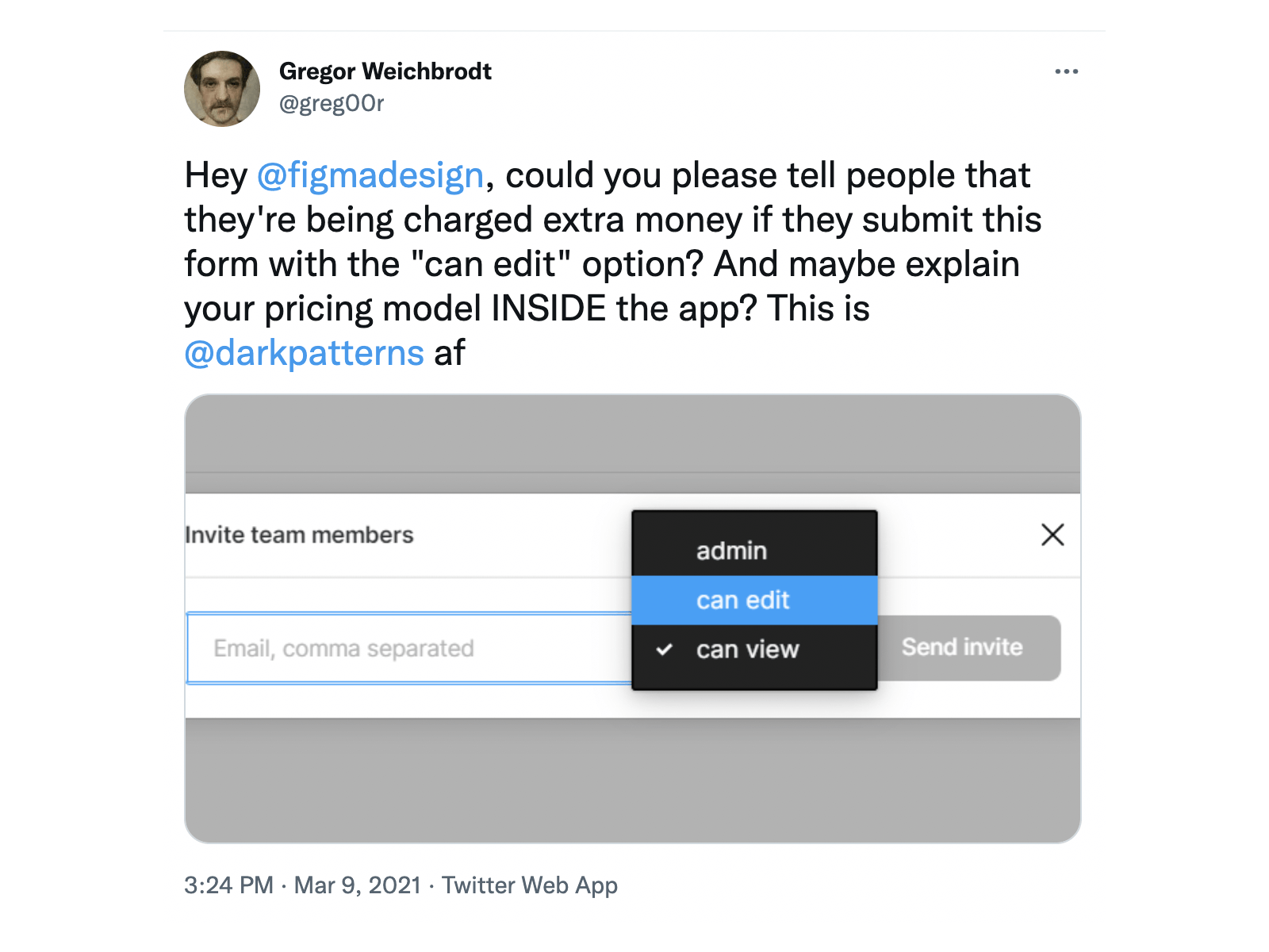 Hidden subscription