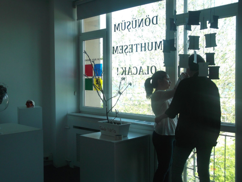 the exhibition in Spot Gallery, Istanbul, 2015